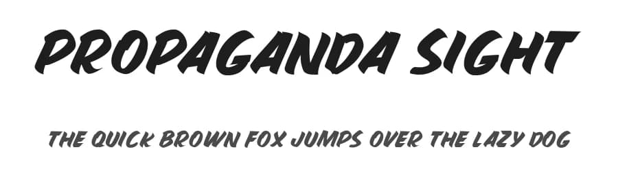 Propaganda Sight by Billy Argel Fonts ® — Script Handwritten Font