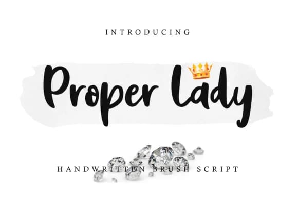 Proper Lady Font by Kang1993 — Script Handwritten Font