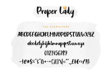 Proper Lady Font by Kang1993 — Script Handwritten Font — thumbnail 5