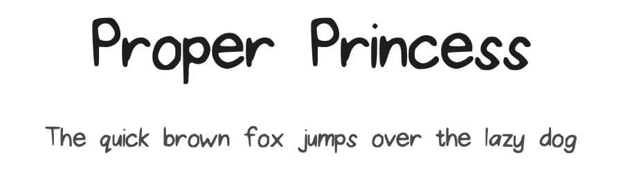 Proper Princess by Font Fabulous — Script Handwritten Font