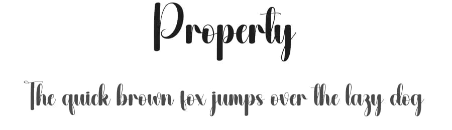 Property by Andi Moz — Script Handwritten Font