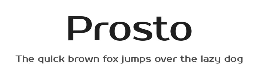 Prosto by Jovanny Lemonad — Sans Serif Font