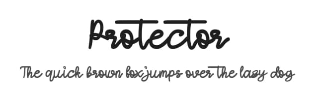Protector by Dankin' Don — Script Handwritten Font