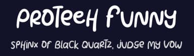 Proteeh Funny by Rajman — Script Handwritten Font — thumbnail 2