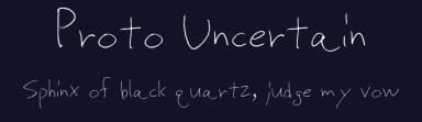 Proto Uncertain by sugargliderz — Script Handwritten Font — thumbnail 2