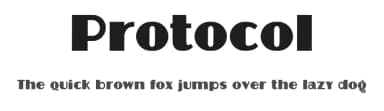 Protocol by Vladimir Nikolic — Sans Serif Font — thumbnail 1