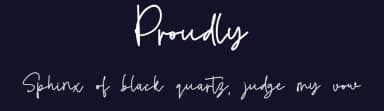 Proudly by Fontysia — Script Handwritten Font — thumbnail 2