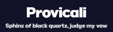 Provicali by Chequered Ink — Sans Serif Font — thumbnail 2
