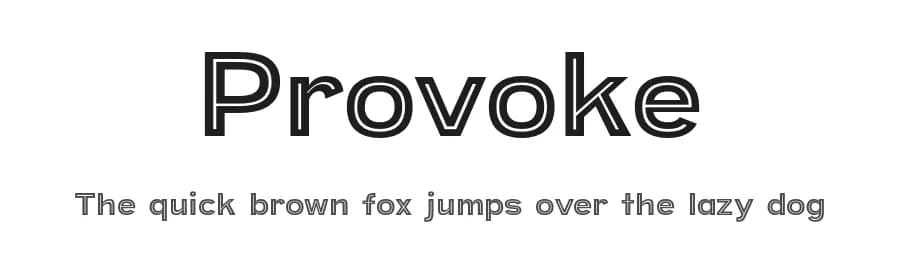 Provoke by Parker Creative — Sans Serif Font — preview 1