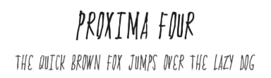 Proxima Four by Xerographer Fonts — Script Handwritten Font — thumbnail 1