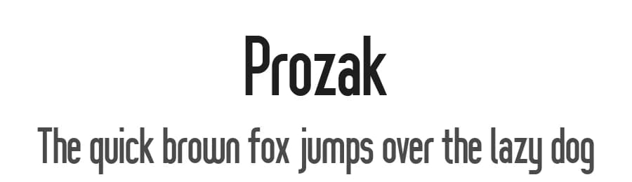 Prozak by Zetafonts — Sans Serif Font