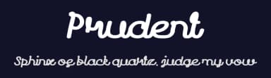 Prudent by weknow — Script Handwritten Font — thumbnail 2