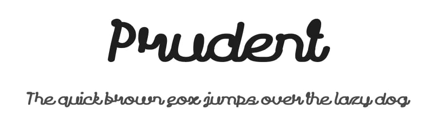 Prudent by weknow — Script Handwritten Font