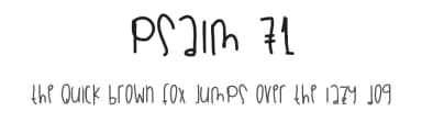 Psalm 71 by Des Gomez — Script Handwritten Font — thumbnail 1