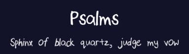 Psalms by Stephanie Tan — Script Handwritten Font — thumbnail 2