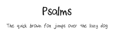 Psalms by Stephanie Tan — Script Handwritten Font — thumbnail 1