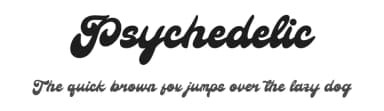 Psychedelic by Alpaprana Studio — Script Handwritten Font — thumbnail 1