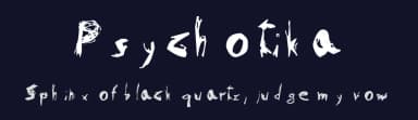 Psychotika by TheDarkRequieM — Script Handwritten Font — thumbnail 2