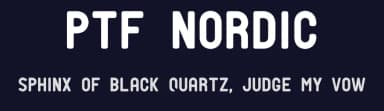 PTF Nordic by prismtone(designer) — Sans Serif Font — thumbnail 2