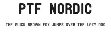 PTF Nordic by prismtone(designer) — Sans Serif Font — thumbnail 1