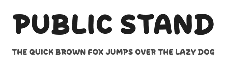 Public Stand by MJType — Script Handwritten Font