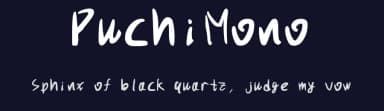 PuchiMono by Andy Hinomya — Script Handwritten Font — thumbnail 2