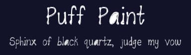Puff Paint by Kelly Nettles — Script Handwritten Font — thumbnail 2