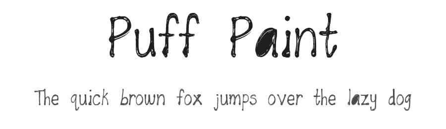 Puff Paint by Kelly Nettles — Script Handwritten Font