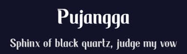 Pujangga by Bayu Prahara — Sans Serif Font — thumbnail 2