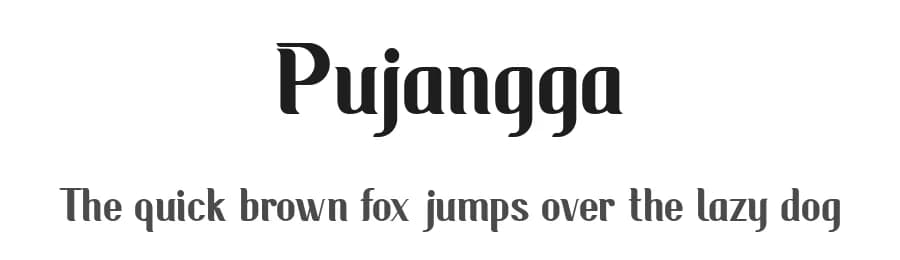 Pujangga by Bayu Prahara — Sans Serif Font — preview 1