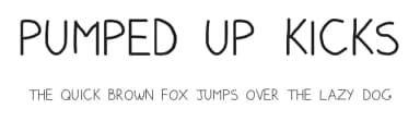 Pumped Up Kicks by catherine — Script Handwritten Font — thumbnail 1