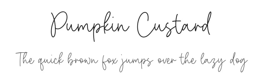 Pumpkin Custard by Letterative Studio — Script Handwritten Font