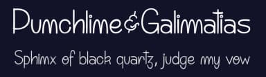 Punchline&Galimatias by dcoxy - Greg Medina — Script Handwritten Font — thumbnail 2