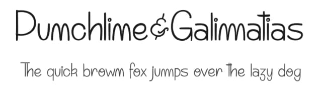 Punchline&Galimatias by dcoxy - Greg Medina — Script Handwritten Font