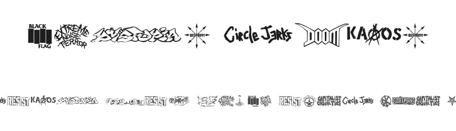 Punk Rawk by fontvir.us — Dingbats Font