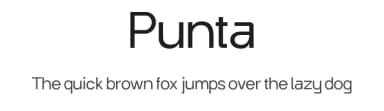 Punta by Tuna Ekici — Sans Serif Font — thumbnail 1