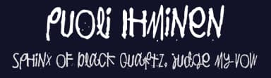Puoli Ihminen by Juha Korhonen — Script Handwritten Font — thumbnail 2