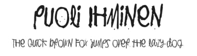 Puoli Ihminen by Juha Korhonen — Script Handwritten Font — thumbnail 1