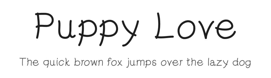 Puppy Love by allacreativa — Script Handwritten Font