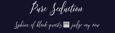 Pure Seduction by BLKBK Fonts — Script Handwritten Font — thumbnail 2