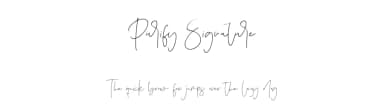 Purify Signature by Aestherica Studio — Script Handwritten Font — thumbnail 1
