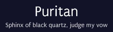 Puritan by Reading Type — Sans Serif Font — thumbnail 2