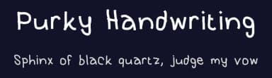 Purky Handwriting by dd dddddddd — Script Handwritten Font — thumbnail 2