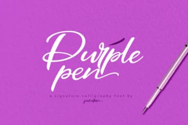Purple Pen Font by suzurantype — Script Handwritten Font — thumbnail 1