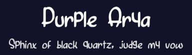 Purple Arya by Ohab Tbj — Script Handwritten Font — thumbnail 2