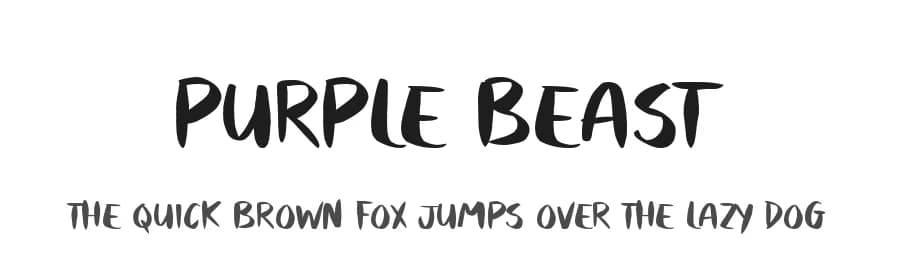 Purple Beast by JSH creates — Script Handwritten Font