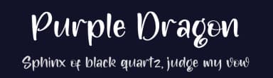 Purple Dragon by Integritype Studio — Script Handwritten Font — thumbnail 2