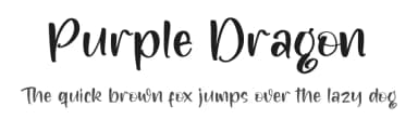 Purple Dragon by Integritype Studio — Script Handwritten Font — thumbnail 1