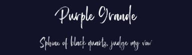 Purple Grande by Typefar — Script Handwritten Font — thumbnail 2