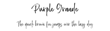 Purple Grande by Typefar — Script Handwritten Font — thumbnail 1